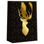Sac Cadeau Cerf Noir - Grand Format - Draeger paris