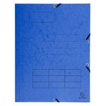 Chemise À Élastique Imprimée 3 Rabats Carte Lustrée 355gm2 - A4 - Couleurs Assorties - X 50 - Exacompta