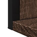 vidaXL Miroir de salle de bain et étagère chêne marron bois ingénierie