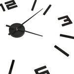 vidaXL Horloge murale 3D Design moderne Noir 100 cm XXL