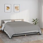 vidaXL Couverture lestée Gris 220x260 cm 11 kg Tissu