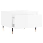 vidaXL Tables basses 2 Pièces blanc brillant 50x46x35cm bois d'ingénierie