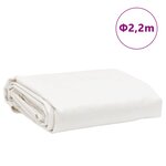 vidaXL Bâche blanc Ø 2 2 m 650 g/m²