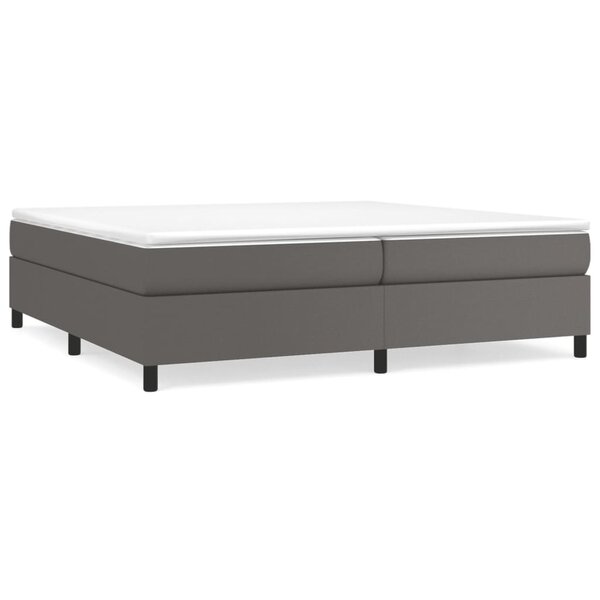 vidaXL Cadre de lit sans matelas gris 200x200 cm similicuir