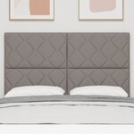 Tête de lit vidaXL design blocs de diamant taupe 144 cm tissu