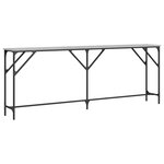 vidaXL Table console sonoma gris 200x29x75 cm bois d'ingénierie