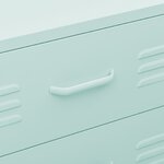 vidaXL Commode Vert menthe 80x35x101 5 cm Acier