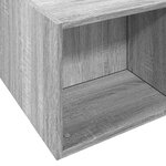 vidaXL Cadre de lit sans matelas sonoma gris 140x200 cm