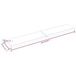 vidaXL Dessus de table bois massif traité bordure assortie
