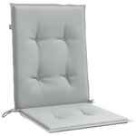 vidaXL Coussins de chaise à dossier bas lot de 2 gris clair mélangé