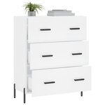 vidaXL Buffet blanc 69 5x34x90 cm bois d'ingénierie