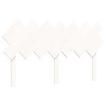 vidaXL Cadre de lit sans matelas blanc bois de pin massif
