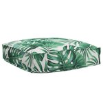 vidaXL Set de coussins de palette 2 pièces modèle feuilles en tissu Oxford