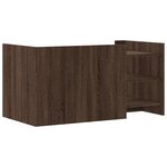 vidaXL Table basse chêne marron 100x50x50 cm bois d'ingénierie