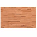 vidaXL Établi 100x60x(73-99 5) cm bois massif de hêtre rectangulaire
