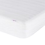 vidaXL Matelas en mousse blanc 140x220 cm dureté H2 H3