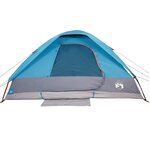 vidaXL Tente familiale à dôme 6 personnes bleu imperméable