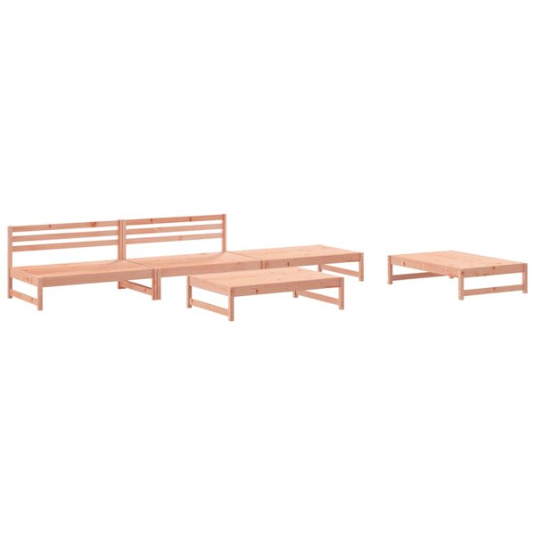 vidaXL Salon de jardin 5 Pièces bois massif douglas