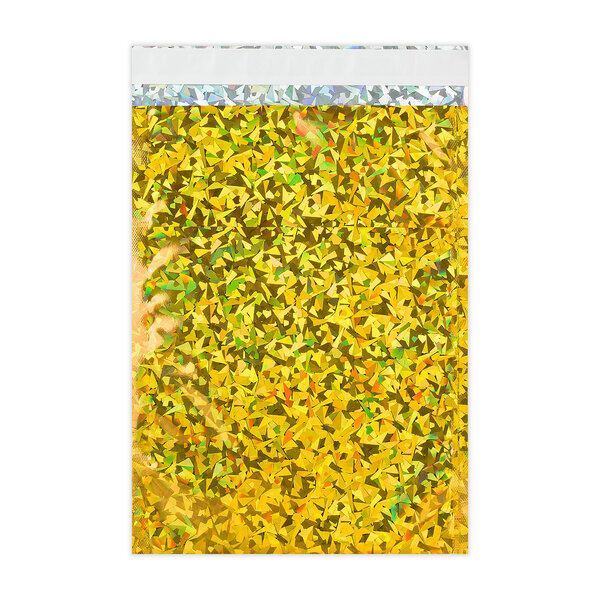 Lot de 20 sachet alu holographique doré 324x229 mm (c4)