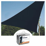 Perel Voile d'ombrage  perméable  respirant  3 6 x 3 6 x 3 6 m  180 g/m²  PEHD  triangulaire  gris foncé