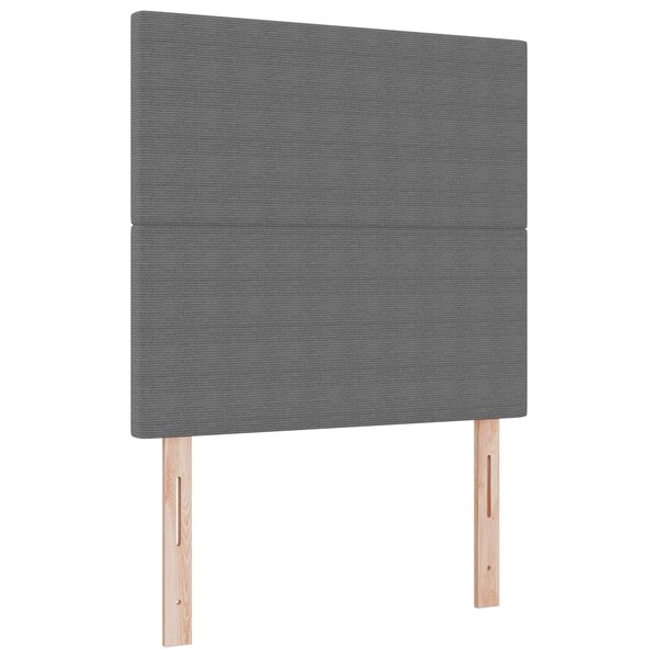 vidaXL Lampe de tête LED Gris clair 80 cm en velours côtelé