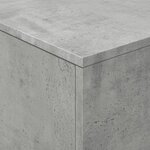 vidaXL Table basse avec lumières LED gris béton 90x50x40 cm