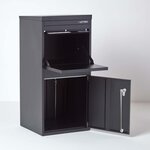 Boîte à colis Extra Large Noir 2 portes Acier galvanisé SMART PARCEL BOX®