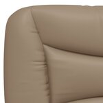 vidaXL Coussin de tête de lit cappuccino 200 cm similicuir