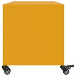 vidaXL Meuble TV jaune moutarde 68x39x43 5 cm acier laminé à froid