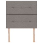 vidaXL Tête de lit capitonnée taupe 100 cm en tissu