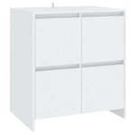vidaXL Buffets 2 Pièces Blanc 70x41x75 cm Bois d'ingénierie