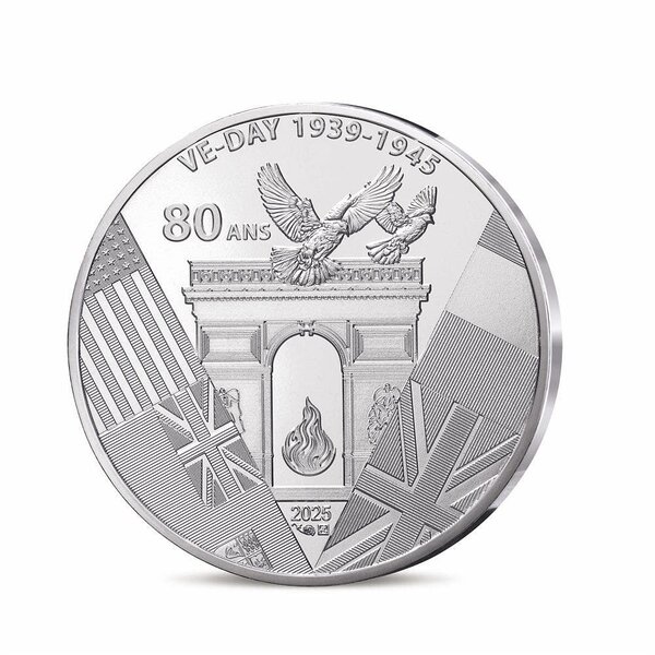 80 ans du V-E DAY - Monnaie de 10€ Argent