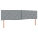 Tête de lit vidaXL Design blocs de diamant Gris clair 180 cm Tissu