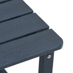 Ensemble de salon de jardin 3 pièces vidaXL bleu marine HDPE
