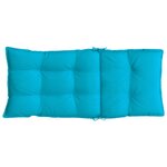vidaXL Coussins de chaise à dossier haut lot de 6 turquoise