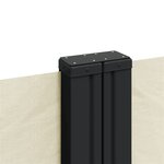 vidaXL Auvent latéral rétractable crème 180x1200 cm