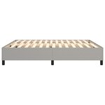 vidaXL Cadre de lit sans matelas gris clair 180x200 cm tissu