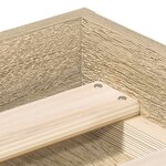 vidaXL Cadre de lit sans matelas chêne sonoma 140x190 cm