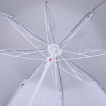Parasol inclinable octogonal de plage Ø 150 cm tissu polyester haute densité anti-UV mât démontable sac de transport inclu bleu