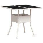 vidaXL Ensemble de salle à manger de jardin 3 pièces Gris clair en poly rattan