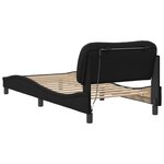 vidaXL Cadre de lit avec LED sans matelas noir 90x190 cm