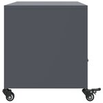 vidaXL Meuble TV anthracite 68x39x43 5 cm acier laminé à froid