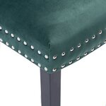 vidaXL Chaises à manger lot de 4 vert foncé velours