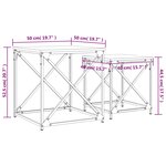 vidaXL Tables basses gigognes 2 Pièces chêne sonoma bois d'ingénierie