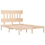 vidaXL Cadre de lit sans matelas 120x190 cm bois massif