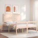 vidaXL Lit pour personne âgée sans matelas 140x190 cm bois massif