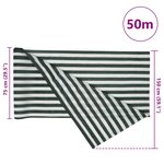 vidaXL Filet brise-vue vert et blanc 1 5x50 m PEHD 75 g/m²