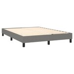 vidaXL Cadre de lit Gris foncé 140 x 200 cm Tissu
