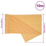 vidaXL Filet brise-vue sable 1 5x10 m PEHD 75 g/m²