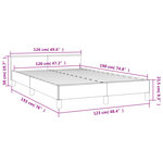 vidaXL Cadre de lit sans matelas blanc 120x190 cm similicuir